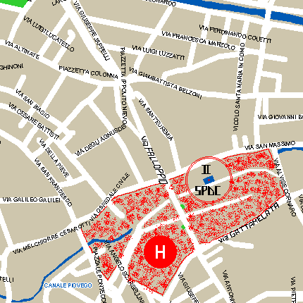 Questa  la mappa stradale per raggiungere l'SPDC 